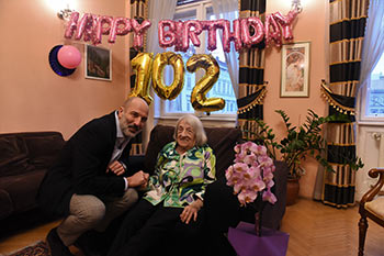 Agnes Keleti the great Hungarian Olympic Gymnastics champion on celebrating her 102nd birthday